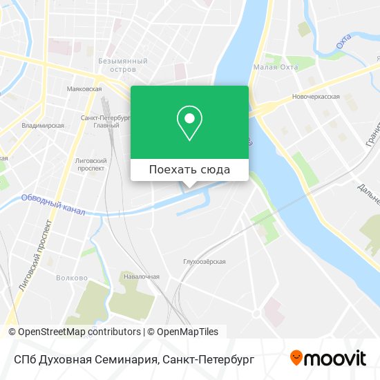 Карта СПб Духовная Семинария
