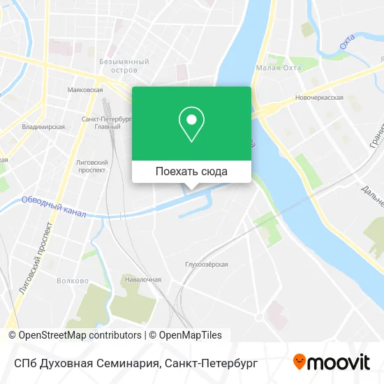 Карта СПб Духовная Семинария