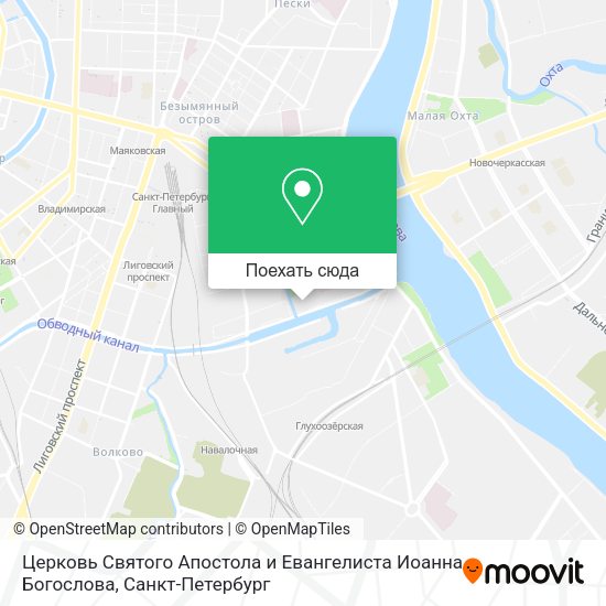 Карта Церковь Святого Апостола и Евангелиста Иоанна Богослова