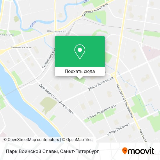 Карта Парк Воинской Славы