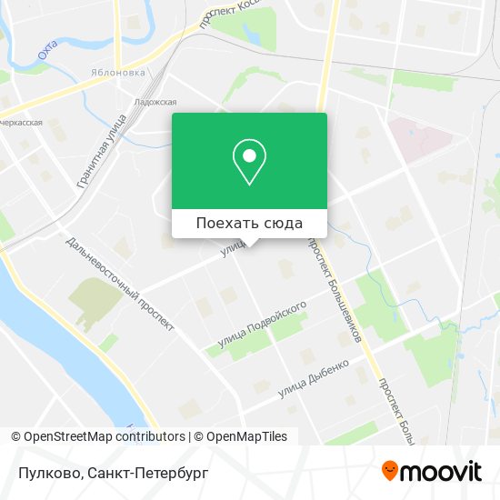 Карта Пулково