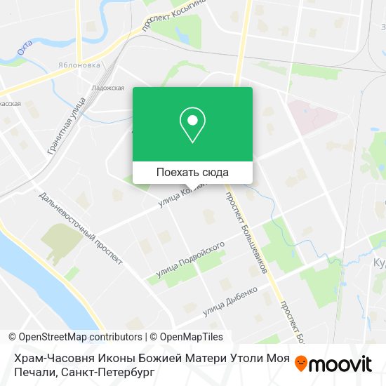 Карта Храм-Часовня Иконы Божией Матери Утоли Моя Печали