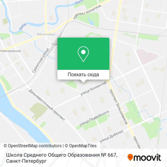 Карта Школа Среднего Общего Образования № 667