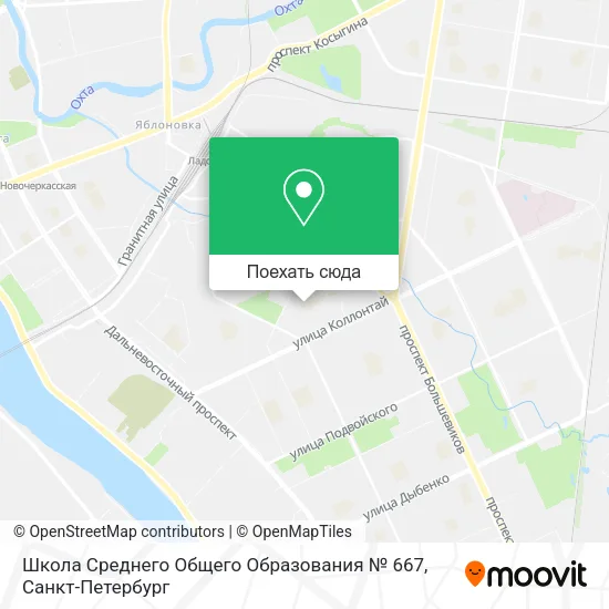 Карта Школа Среднего Общего Образования № 667