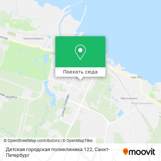 Карта Детская городская поликлиника 122