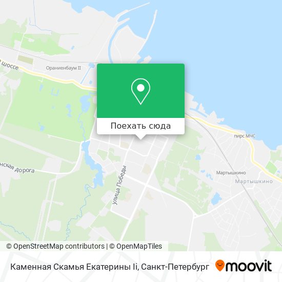 Карта Каменная Скамья Екатерины Ii