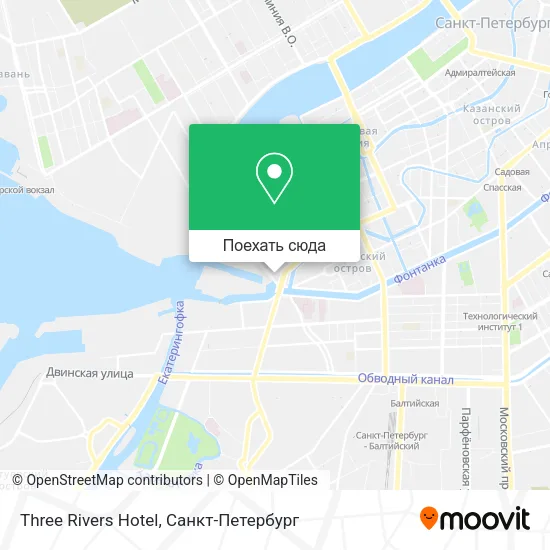 Карта Three Rivers Hotel