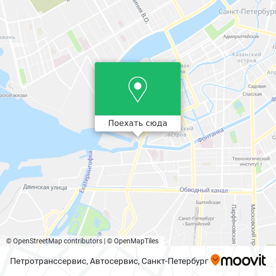 Карта Петротранссервис, Автосервис