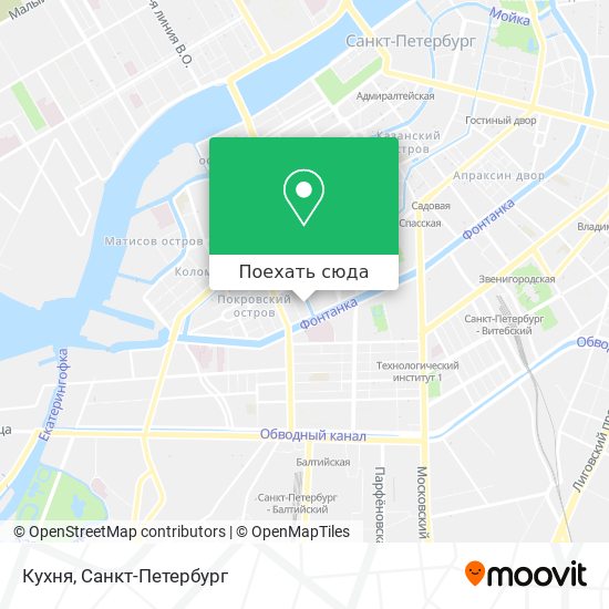 Карта Кухня
