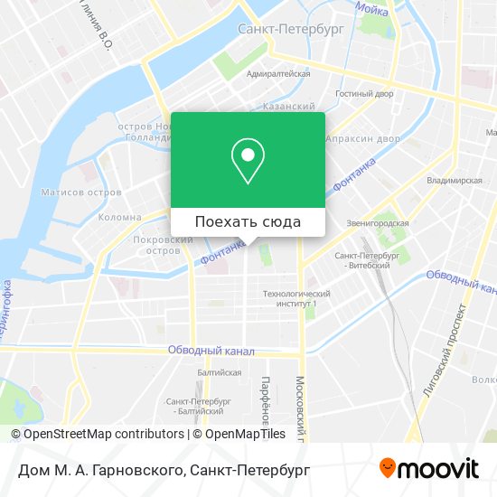 Карта Дом М. А. Гарновского