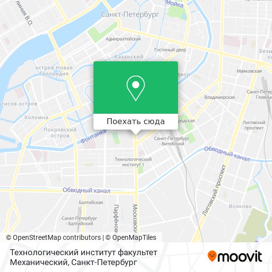 Карта московский пр спб