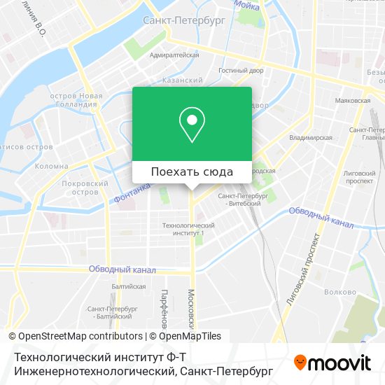 Карта Технологический институт Ф-Т Инженернотехнологический