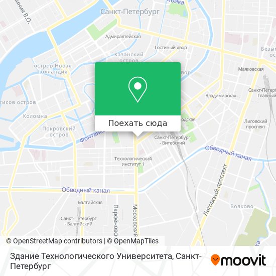 Карта Здание Технологического Университета