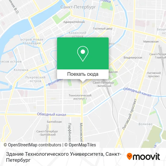 Карта Здание Технологического Университета