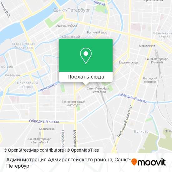 Карта Администрация Адмиралтейского района