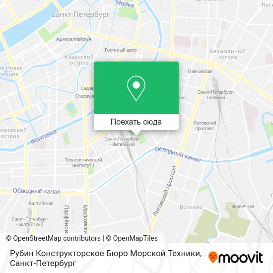 Карта Рубин Конструкторское Бюро Морской Техники