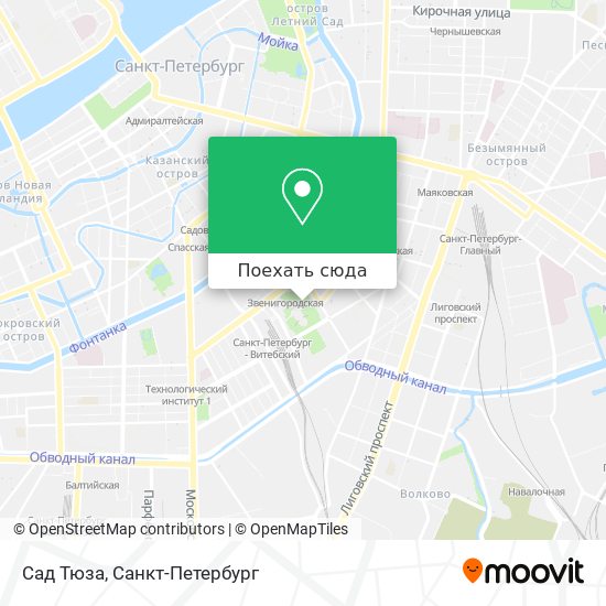Карта Сад Тюза