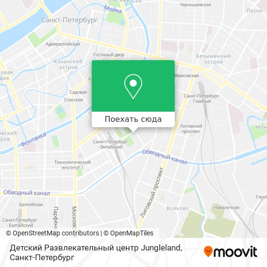 Карта Детский Развлекательный центр Jungleland