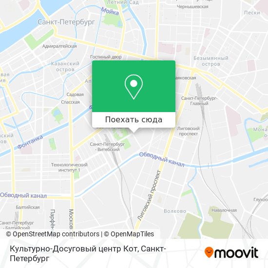 Карта Культурно-Досуговый центр Кот