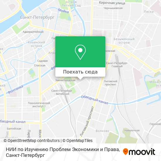 Карта НИИ по Изучению Проблем Экономики и Права