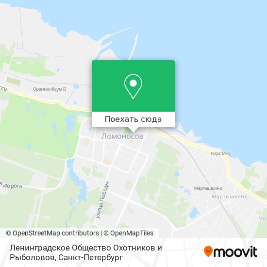 Карта Ленинградское Общество Охотников и Рыболовов