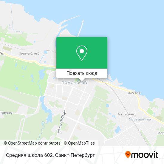 Карта Средняя школа 602