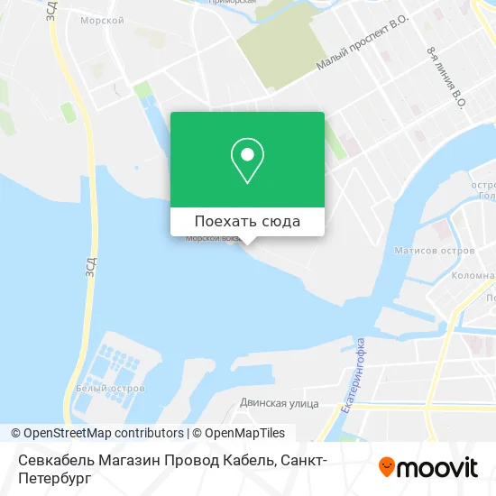 Карта Севкабель Магазин Провод Кабель