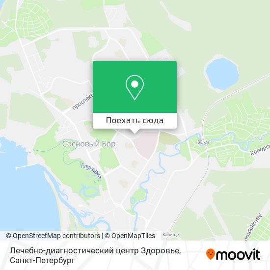 Карта Лечебно-диагностический центр Здоровье