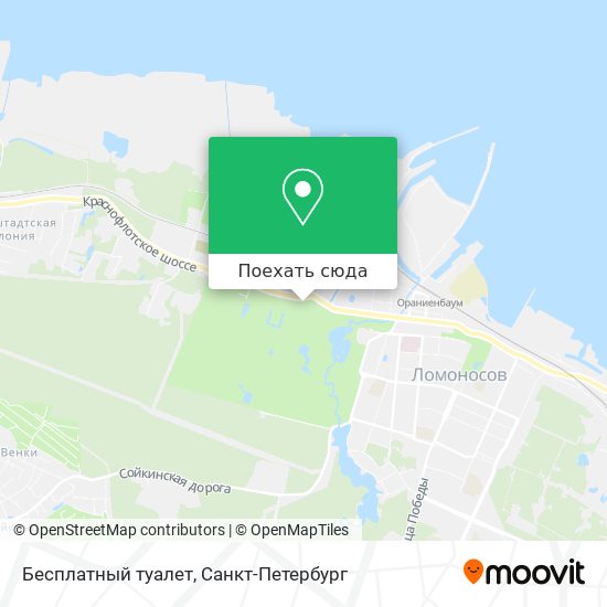 Карта Бесплатный туалет