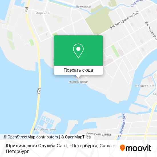 Карта Юридическая Служба Санкт-Петербурга