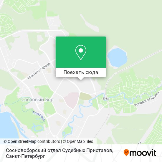 Карта Сосновоборский отдел Судебных Приставов