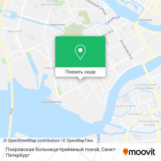 Карта Покровская больница-приёмный покой