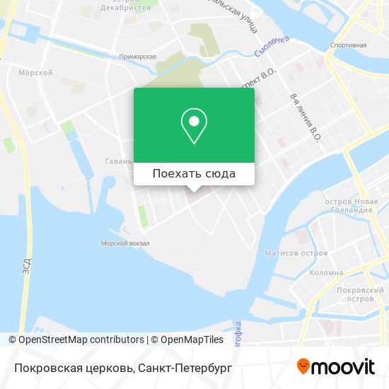 Карта Покровская церковь