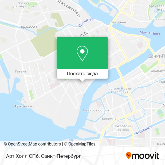 Карта Арт Холл СПб