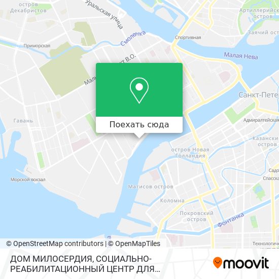 Карта ДОМ МИЛОСЕРДИЯ, СОЦИАЛЬНО-РЕАБИЛИТАЦИОННЫЙ ЦЕНТР ДЛЯ НЕСОВЕРШЕННОЛЕТНИХ