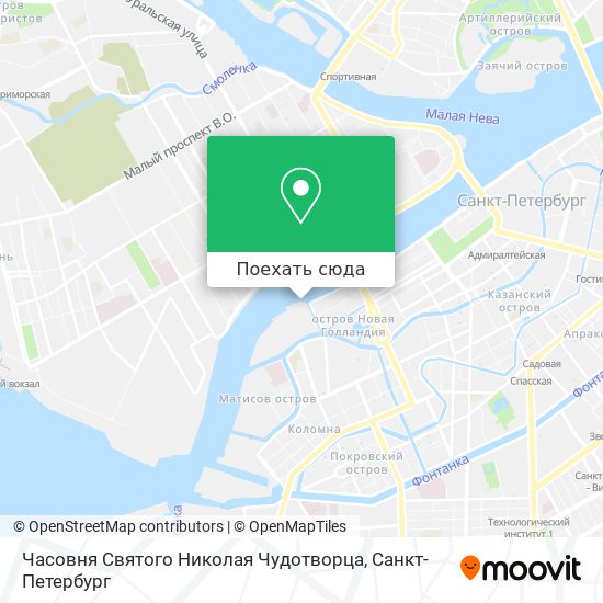 Карта Часовня Святого Николая Чудотворца