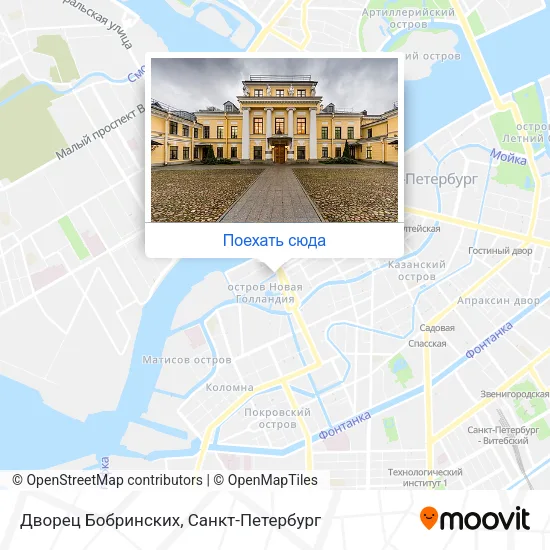 Карта Дворец Бобринских