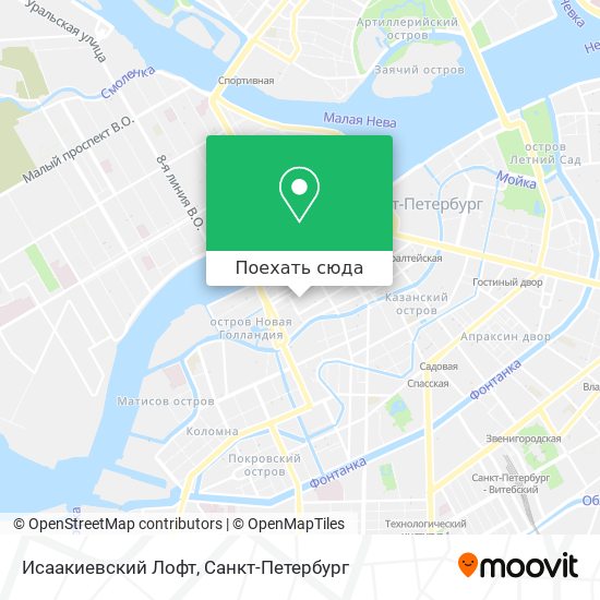 Карта Исаакиевский Лофт
