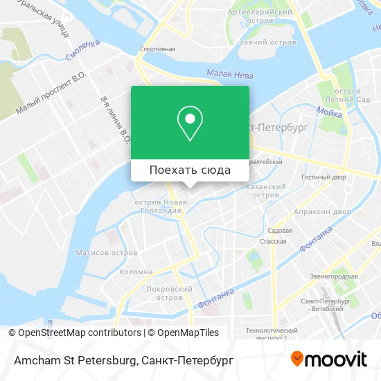 Карта Amcham St Petersburg