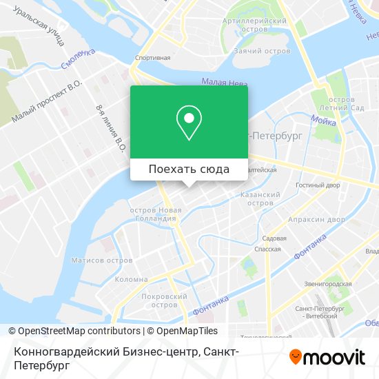 Карта Конногвардейский Бизнес-центр