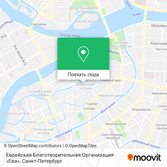Карта Еврейская Благотворительная Организация «Ева»