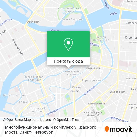 Карта Многофункциональный комплекс у Красного Моста