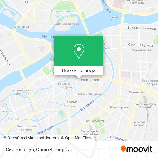 Карта Сиа Вью Тур