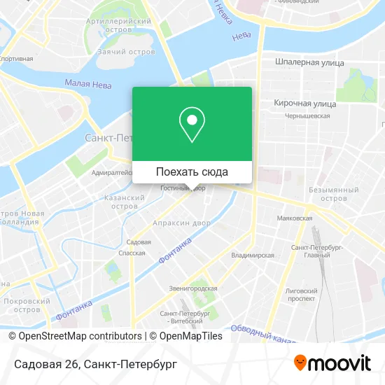 Карта Садовая 26