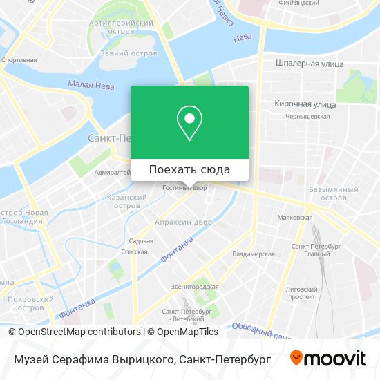Карта Музей Серафима Вырицкого