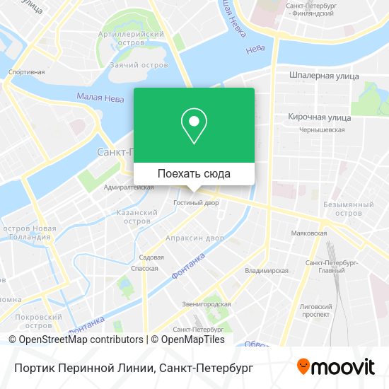 Карта Портик Перинной Линии