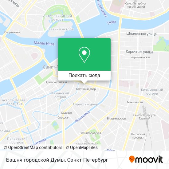 Карта Башня городской Думы