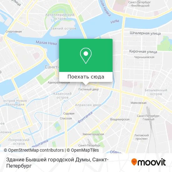 Карта Здание Бывшей городской Думы