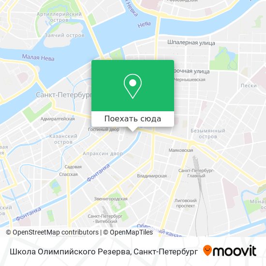 Карта Школа Олимпийского Резерва