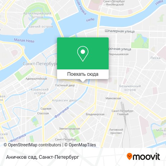 Карта Аничков сад